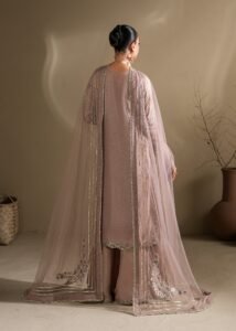 Lilac Raw Silk Medium Length Kurta 3-Piece (2620A)