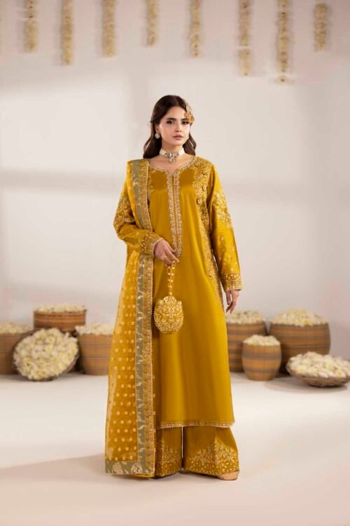 Mustard Zardozi 3-Piece (ZR-2603)