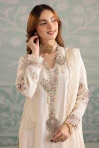 Pearl Raw Silk 3-Piece (ZR-2559)