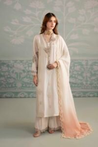 Pearl Raw Silk 3-Piece (ZR-2559)