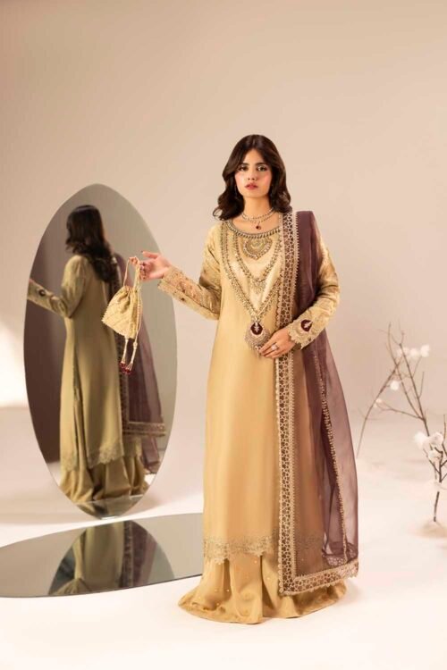 Gold Zardozi 3-Piece (ZR-2609)