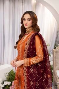 Rust Zardozi 3-Piece (ZR-2572)