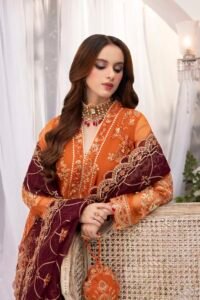Rust Zardozi 3-Piece (ZR-2572)