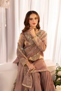 T-pink Zardozi 3-Piece (ZR-2570)