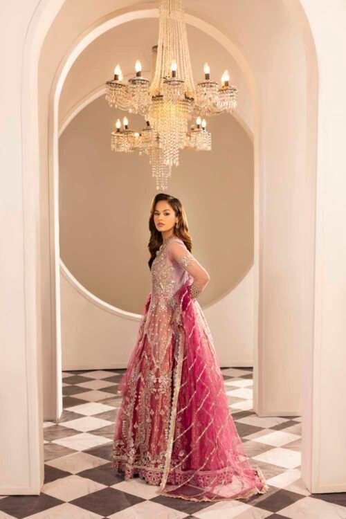 Ombre Plum Zardozi 3-Piece (ZR-2588)