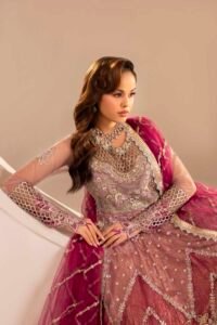 Ombre Plum Zardozi 3-Piece (ZR-2588)