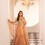 Ombre Peach Zardozi 3-Piece (ZR-2588)