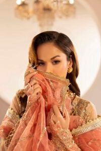 Ombre Peach Zardozi 3-Piece (ZR-2588)