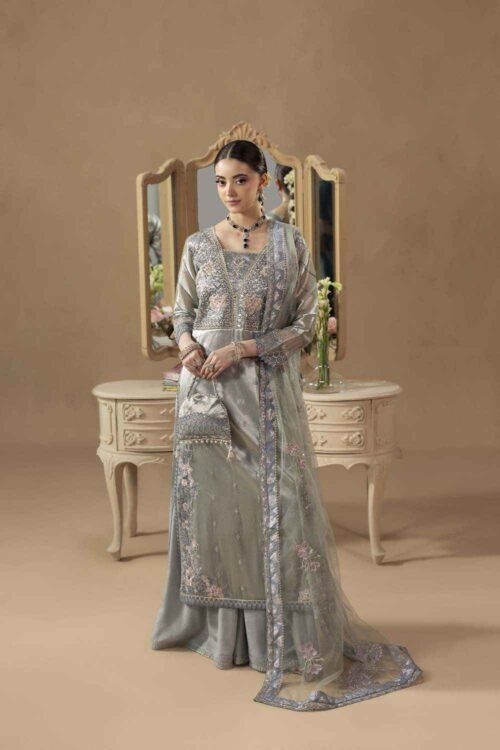 Ice Blue Zardozi 3-Piece (ZR-2647)