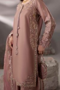 T-pink Zardozi 3-Piece (ZR-2636)