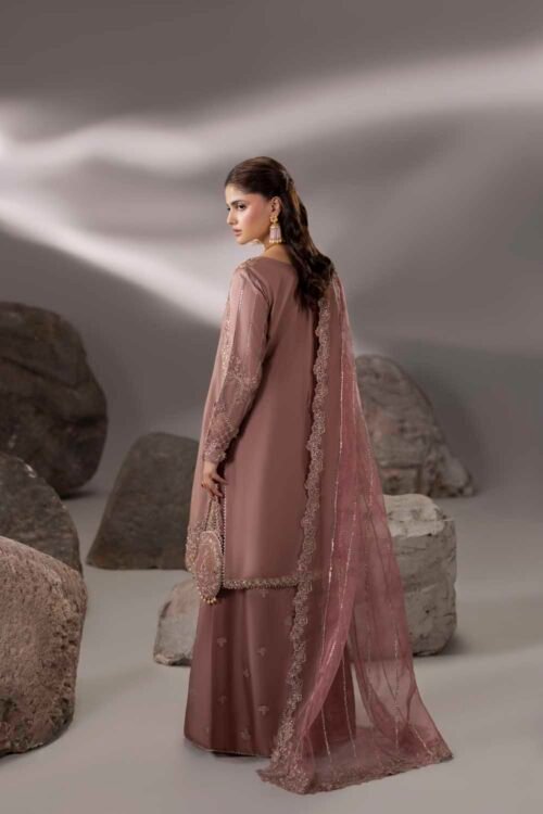 T-pink Zardozi 3-Piece (ZR-2636)