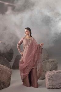T-pink Zardozi 3-Piece (ZR-2636)