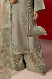 Olive Green Zardozi 3-Piece (ZR-2651)