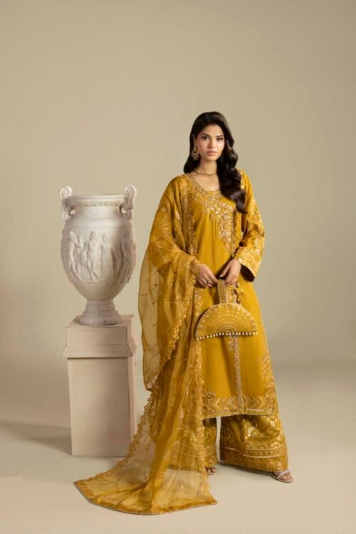 Mustard Zardozi 3-Piece (ZR-2651)