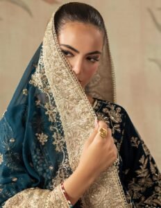 Midnight Navy Velvet 3-Piece (D-01) - Image 2