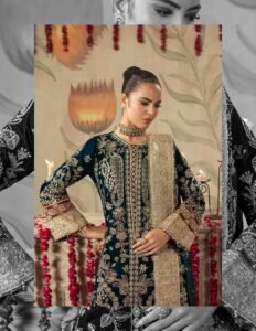 Midnight Navy Velvet 3-Piece (D-01) - Image 3