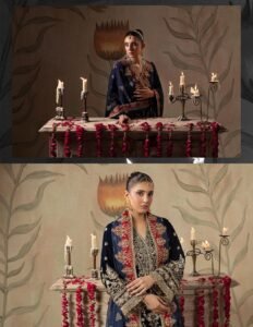 Royal Blue Velvet 3-Piece (D-02) - Image 4
