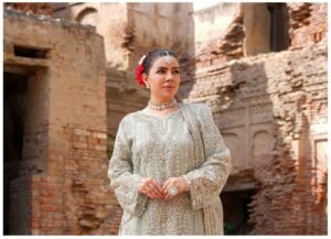 Silver Grey Embroidered 3-Piece (HA-03)