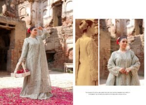 Silver Grey Embroidered 3-Piece (HA-03) - Image 2