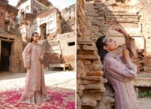 Blush Pink Embroidered 3-Piece (HA-04) - Image 2