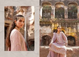 Blush Pink Embroidered 3-Piece (HA-04) - Image 3