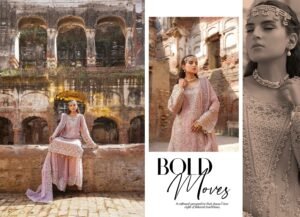 Blush Pink Embroidered 3-Piece (HA-04) - Image 5