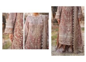 Tea Rose Embroidered 3-Piece (HA-07) - Image 5