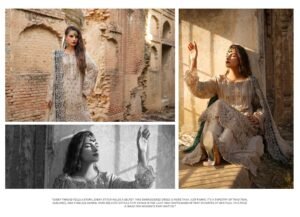 Ivory Embroidered 3-Piece (HA-08) - Image 4