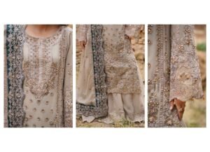 Ivory Embroidered 3-Piece (HA-08) - Image 5